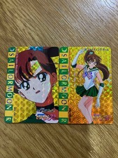 Sailor Moon R Carddass Hologram Card Sailor Jupiter Makoto Kino 2 pcs