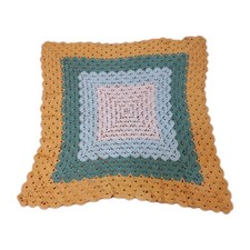 Handmade Crochet Baby Blanket 36 X 36 Unisex Lap Blanket