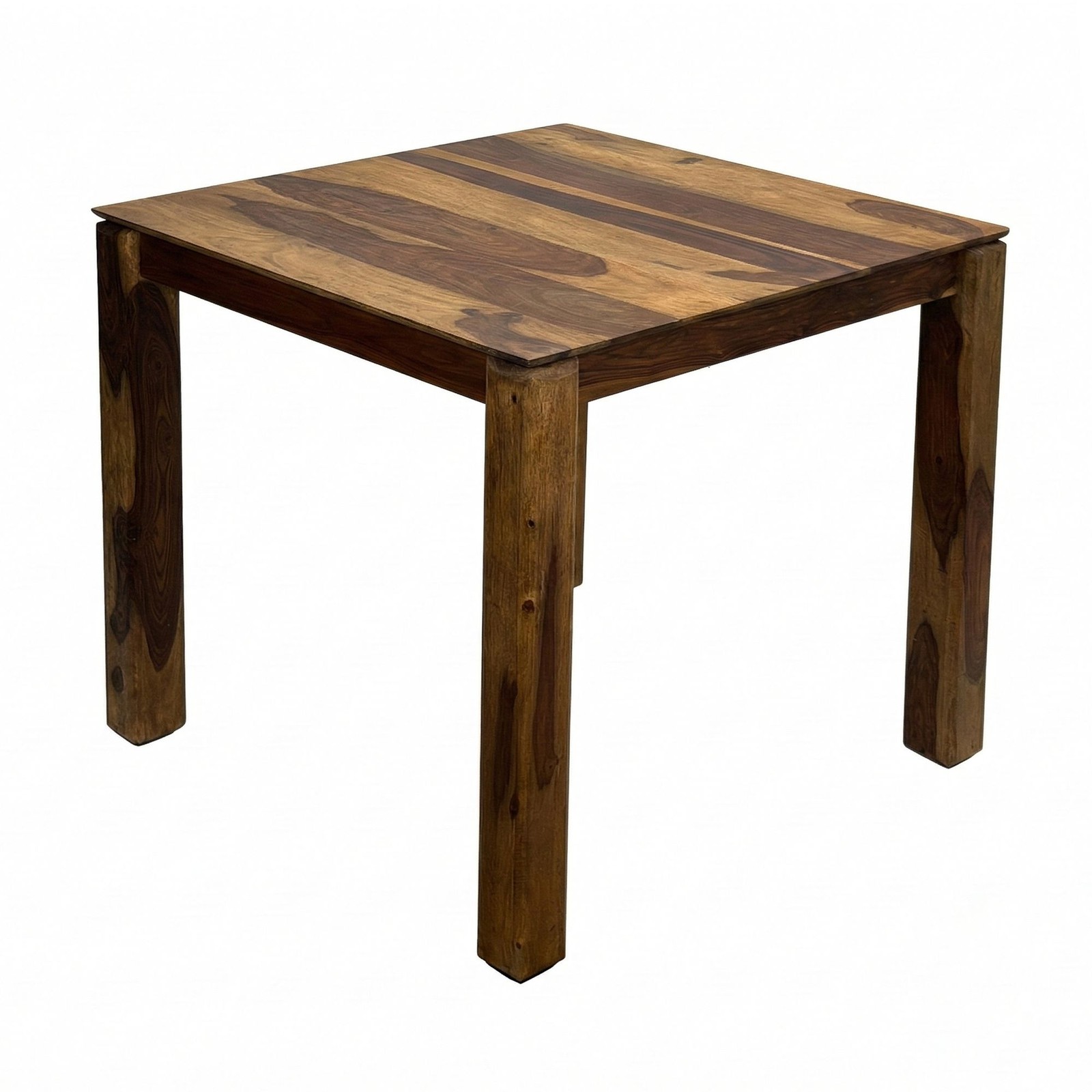 Tavolo da pranzo massello 80cm Sheesham tavolo cucina per 4 persone quadrato foto 6