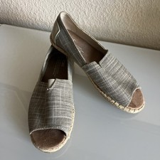 Toms Womens Alpargata Open Peep Toe Espadrilles Slip on Sandal US Size 7.5