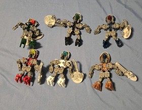 LEGO Bionicle Lot Matoran Of Metru Nui 8607-8612 with Disks Complete Set 2004