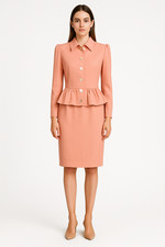 Valentino Womens Vtg 80's "Miss V" Blazer Bow Back Pencil Skirt Suit Sz 8  10