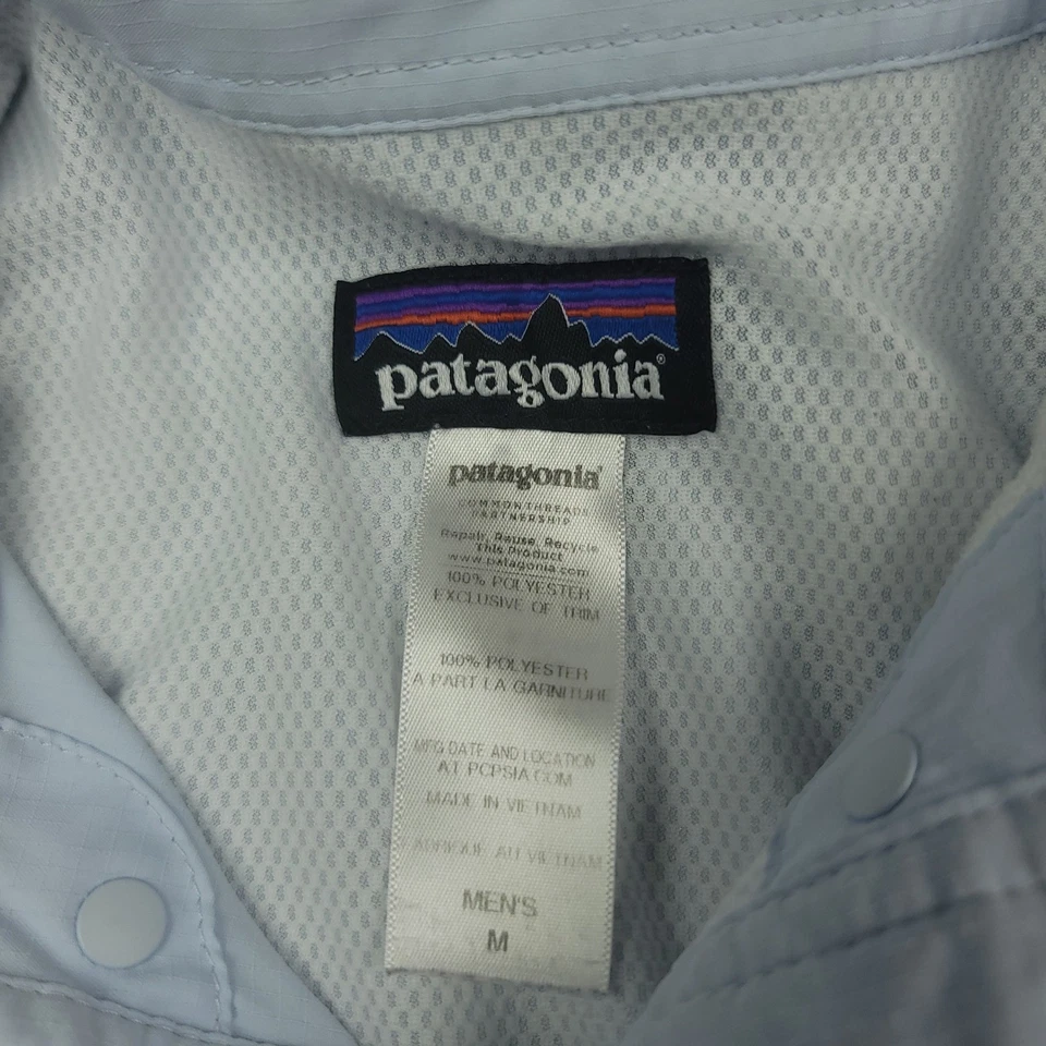 Camisa de pesca Patagonia para hombre manga larga abotonada azul talla M - EDICIÓN Foto 2 de 4