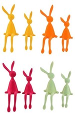 Hase Klara beflockt sitzend - Kantenhocker - Auswahl