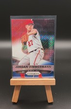 2015 Panini Prizm - Jordan Zimmermann #91 Red White & Blue Mojo Prizm