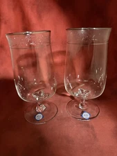 Lenox Moonspun Iced Tea Stems Set of 2. Never Used