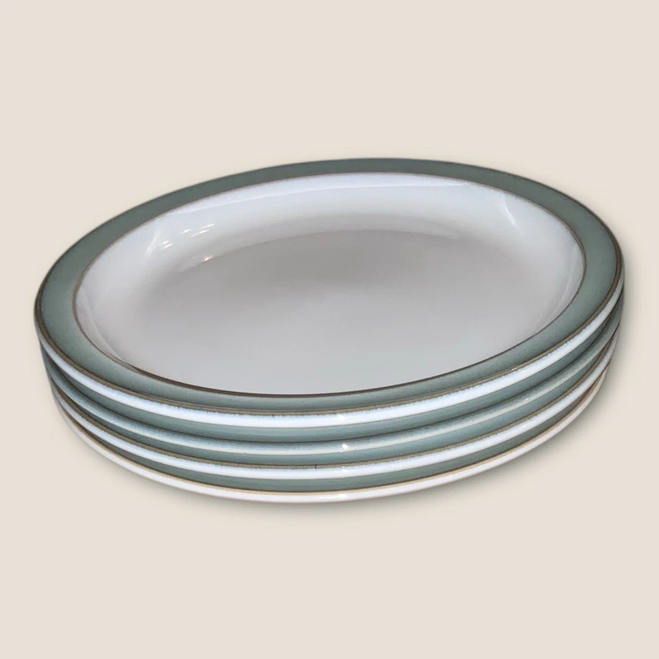 Denby Regency Green 4x Side Tea Bread Plates 6.5” Vintage Hardly Used Excellent - Image 3 of 4