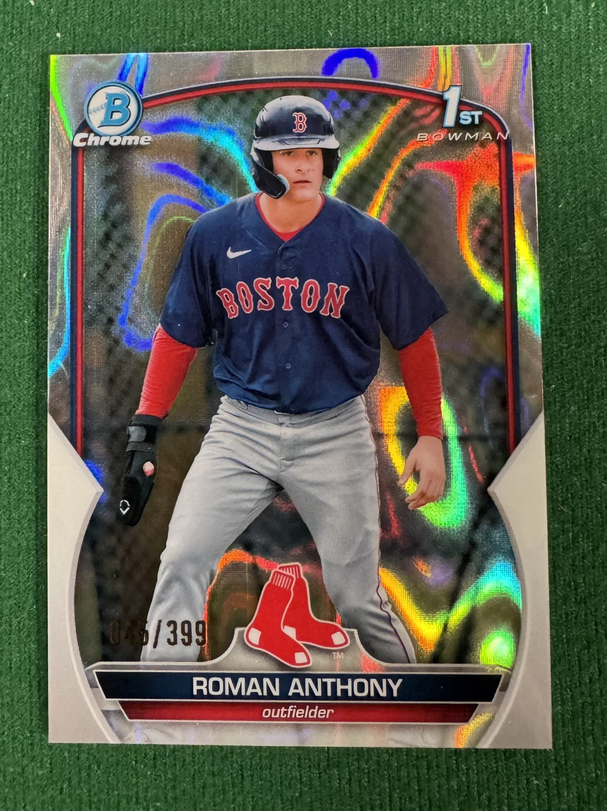 2023 Bowman - Chrome Prospects Roman Anthony #BCP-71 Lava Refractor /399 (RC)