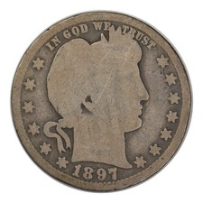 1897-O Barber Quarter Good Condition
