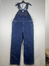 Dickies Genuine Bib Overalls Workwear Durable Men s Size Large - READ