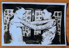 Bernard Kobel Traditional Tattoo Photo B W Vintage Tattooed Men Spider Web