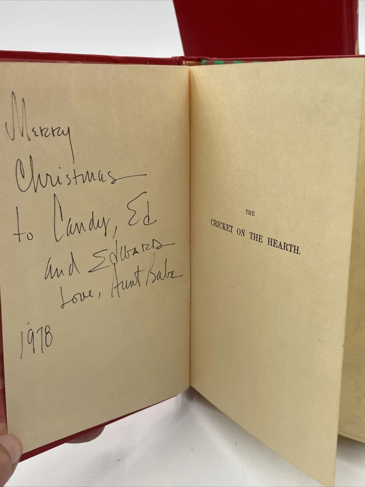 2 Vintage Charles Dickens Books Old Christmas The Cricket Hearth Neiman Marcus - Image 4 of 4