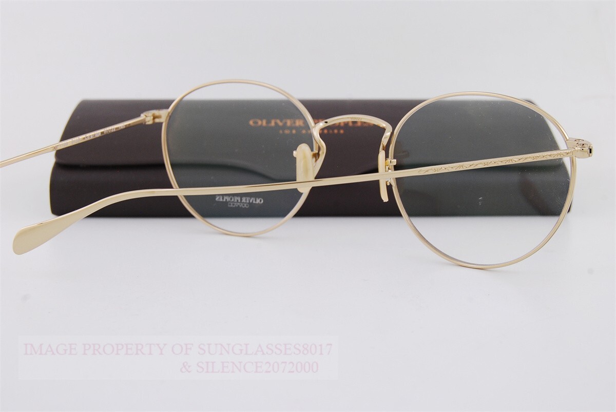 New Oliver Peoples Eyeglass Frames Coleridge OV 1186 5145 Gold