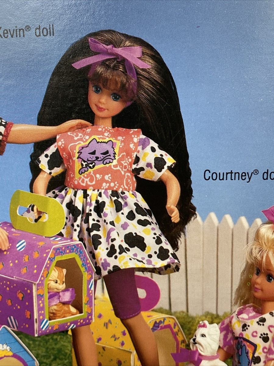 Mattel Barbie 1991 PET PALS COURTNEY DOLL Skipper's Best Friend