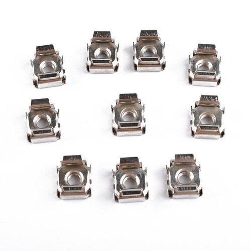 10Pcs M5 Cage Nuts With Screws For Square Hole Racks Server Rack Cabinet - Picture 5 of 12
