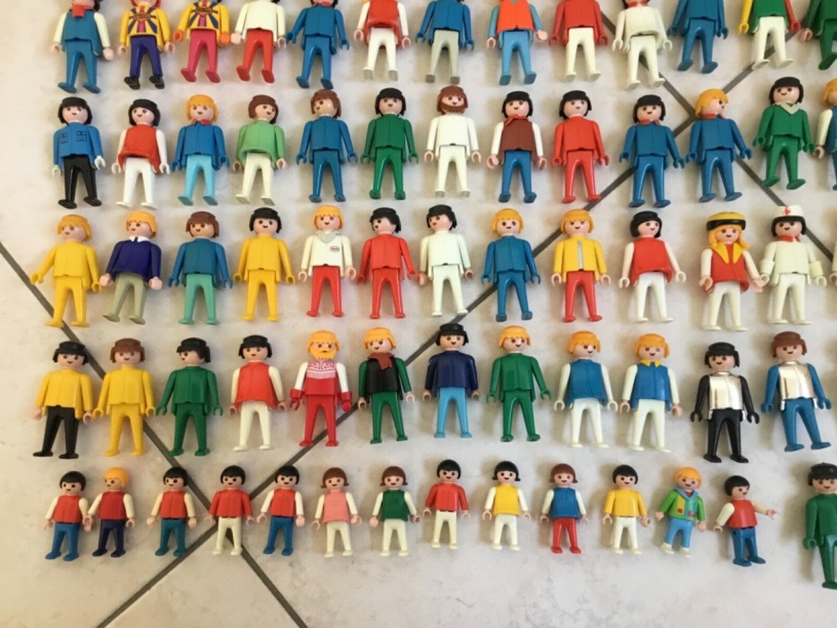 多彩なフィギュアと小物セット　geobra playmobile Vintage Playmobil Geobra figures 1974 - Lot Of 4 people | eBay