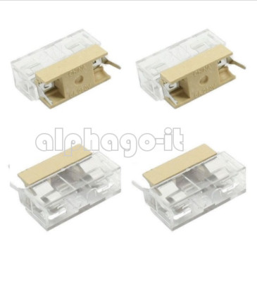10 Stück Panel Mount PCB Sicherungshalter Gehäuse mit Abdeckung für 5x20mm Sicherung 250V 6A NEU