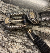 Brighton Museum Collection Pegasus Sphinx Greek Roman Leather Belt Size M