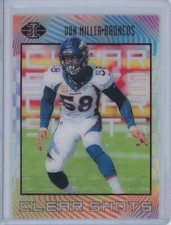 2019 Panini Illusions Von Miller CS-VM Clear Shots Red 07/50 Denver Broncos Rams