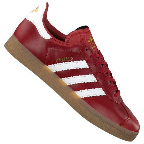 Adidas Retro Gazelle Mujer Mística Rojo Zapatillas Piel Ocio Zapatos Rojo  Vino | eBay
