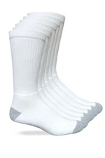 Carolina Ultimate Men's 60% Cotton Crew Work Socks 6 Pair Pack