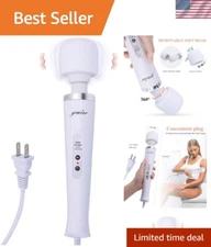 Soft Silicone Head Handheld Massager: Powerful 10 Speed Relief for Muscle Aches