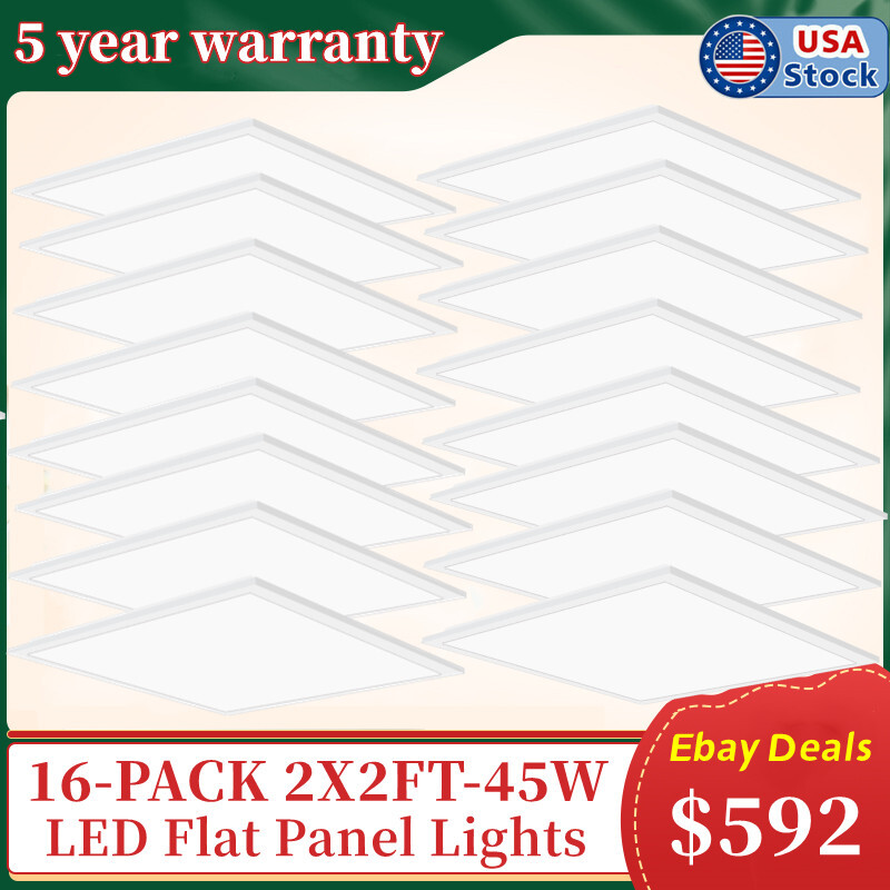 Fresh Fab Finds 48W 2×2FT LED Panel Light 5800LM 7000K Ceiling Lighting 150W Equivalent LED Troffer Recessed Edge-Lit main image 1