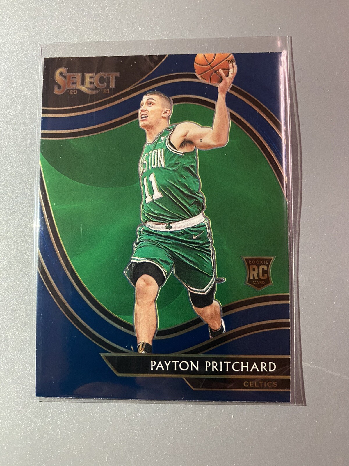 2020-21 Panini Select PAYTON PRITCHARD Courtside Blue Rookie RC Celtics