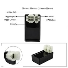 6 PIN ROUND PLUG AC PERFORMANCE IGNITION CDI BOX FOR GY6 ATV GO KART MOTORCYCLE