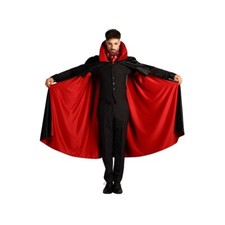 Umhang Dracula de Luxe rot schwarz Vampir Halloween Karneval Fasching Kostüm