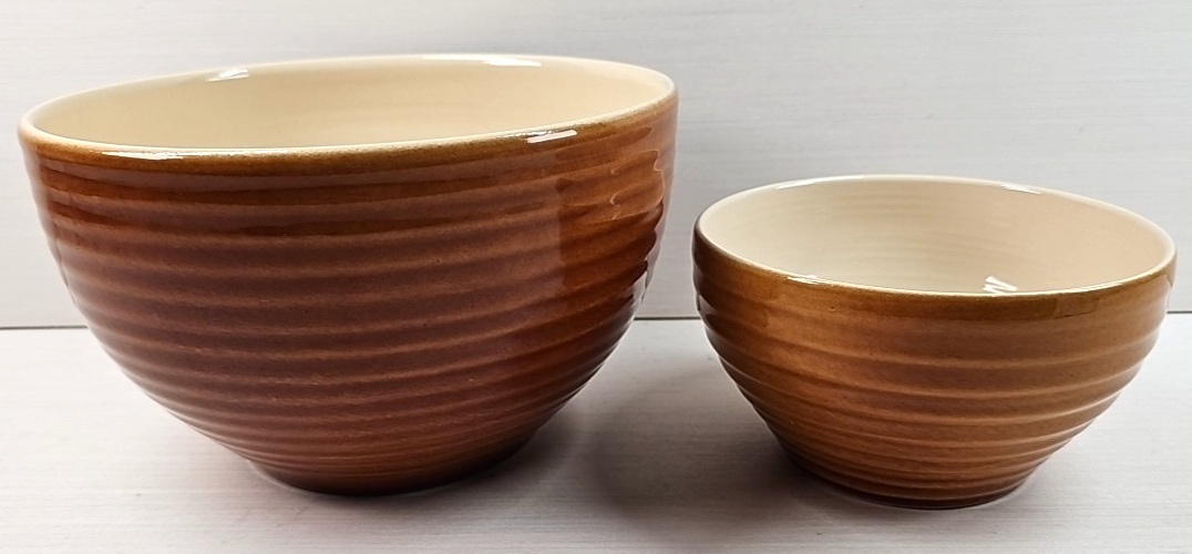 その他 ephelis bowl 2 Pc Emile Henry 6562 6564 Caramel Mixing Bowls Set Kitchen Dishes