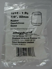 White Rubber Chair/Table Leg Tips Non Skid Shepherd Hardware 3213  7/8"  22mm
