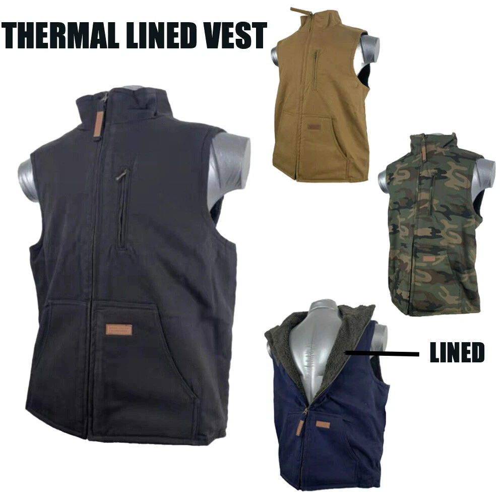 Winter Vest Sandstone Thermal Lined Work Quilted
Opens in a new window or tab