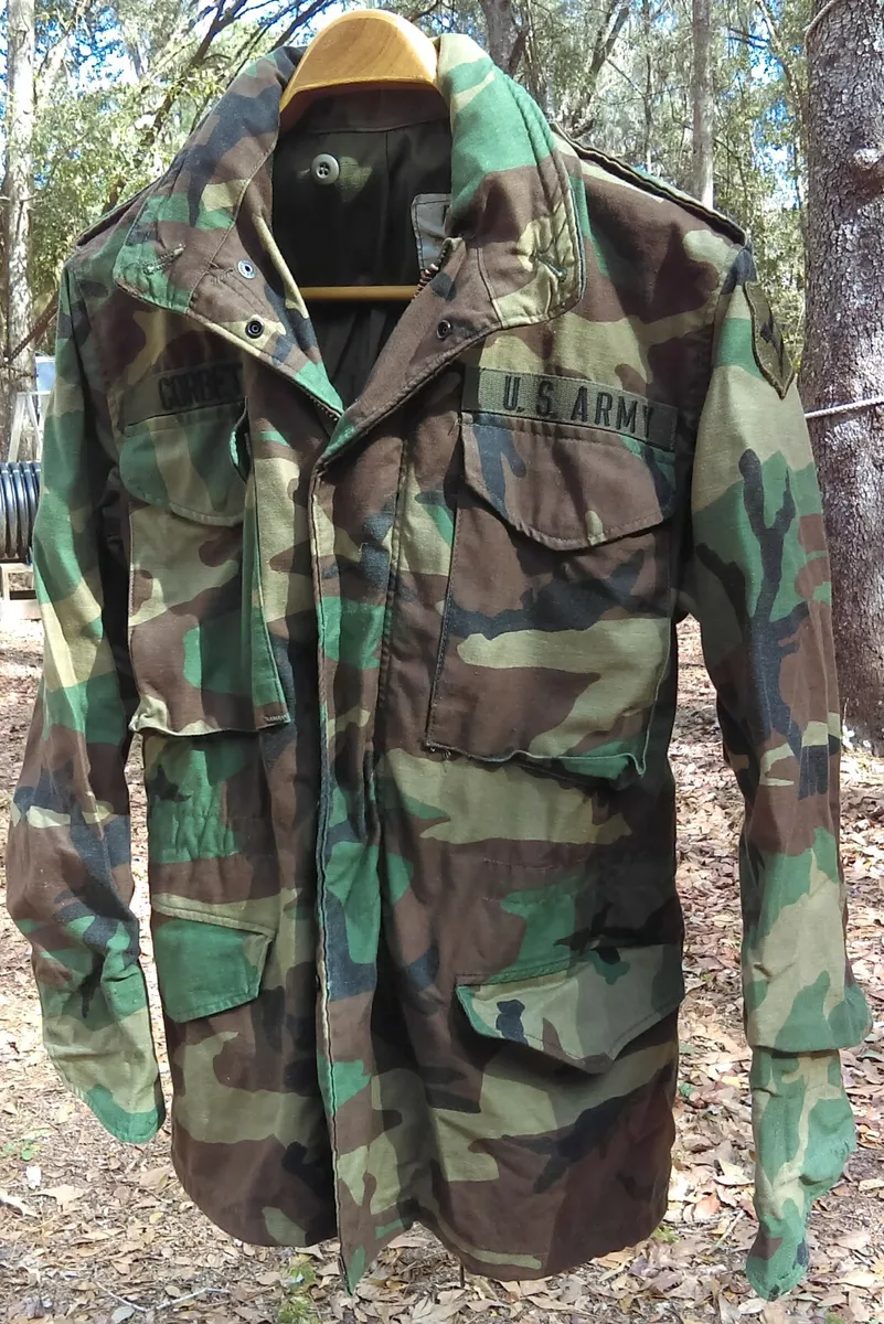 US Military Cold Weather M65 Jacket Woodland Camo 8415-01-099-7827 X-Small  Reg