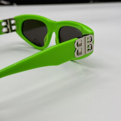NEW BB0095S 009 BALENCIAGA GREEN GREY CAT EYE WOMEN
