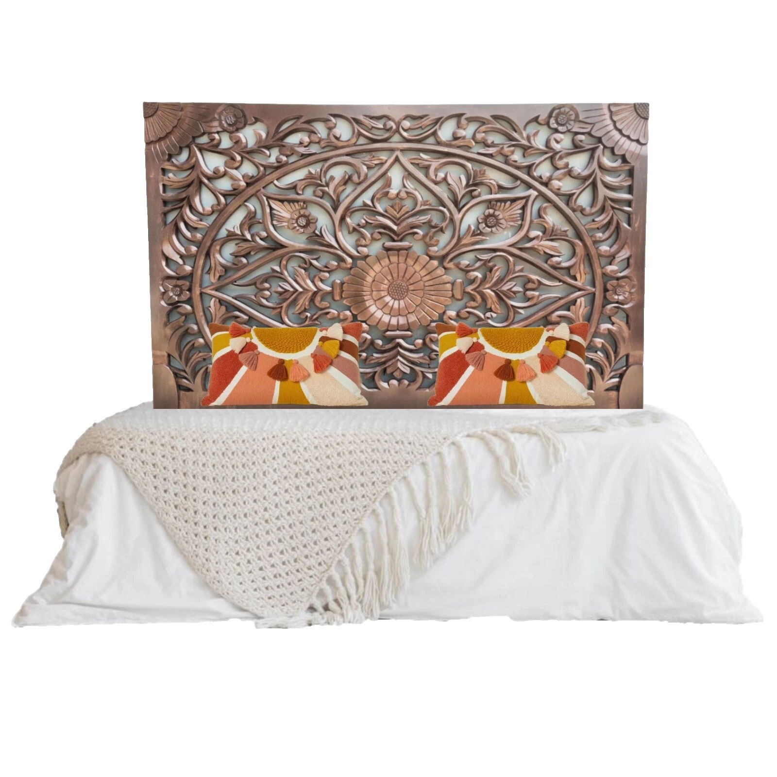 Camas y Marrón Cobre headboards