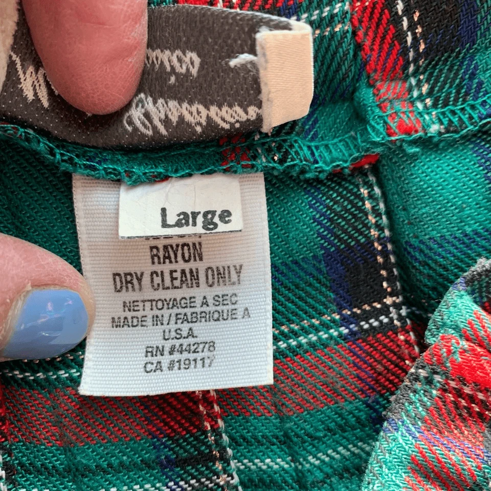 Saia Marisa Christina Vintage Tartan Plissada Comprimento Total Verde Vermelho, Tamanho G, Excelente Estado Usado - Imagem 4 de 4