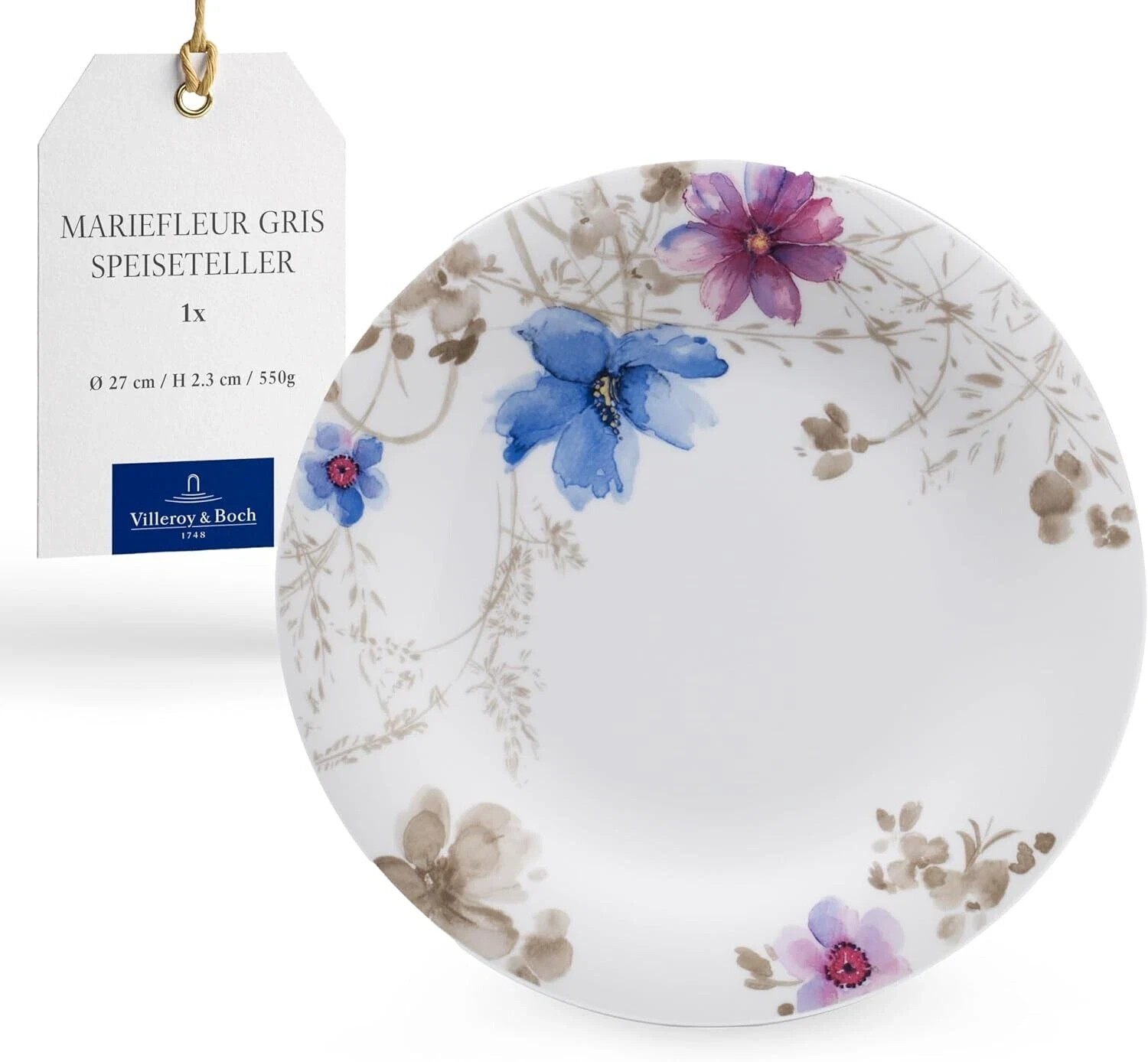 Villeroy & Boch Dinner Plate - Mariefleur Gris Basic