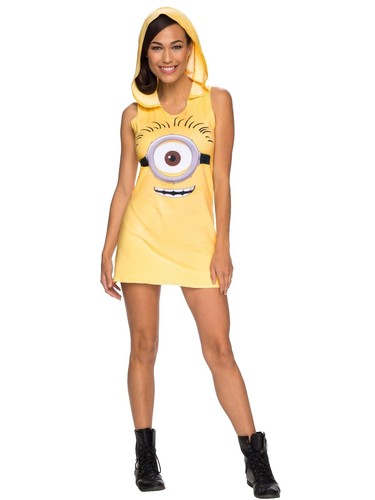 minion prom dress Adult Pink Minion Halloween Costume Dress