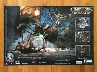 Champions of Norrath PS2 Playstation 2 2003 Print Ad/Poster Official EverQuest