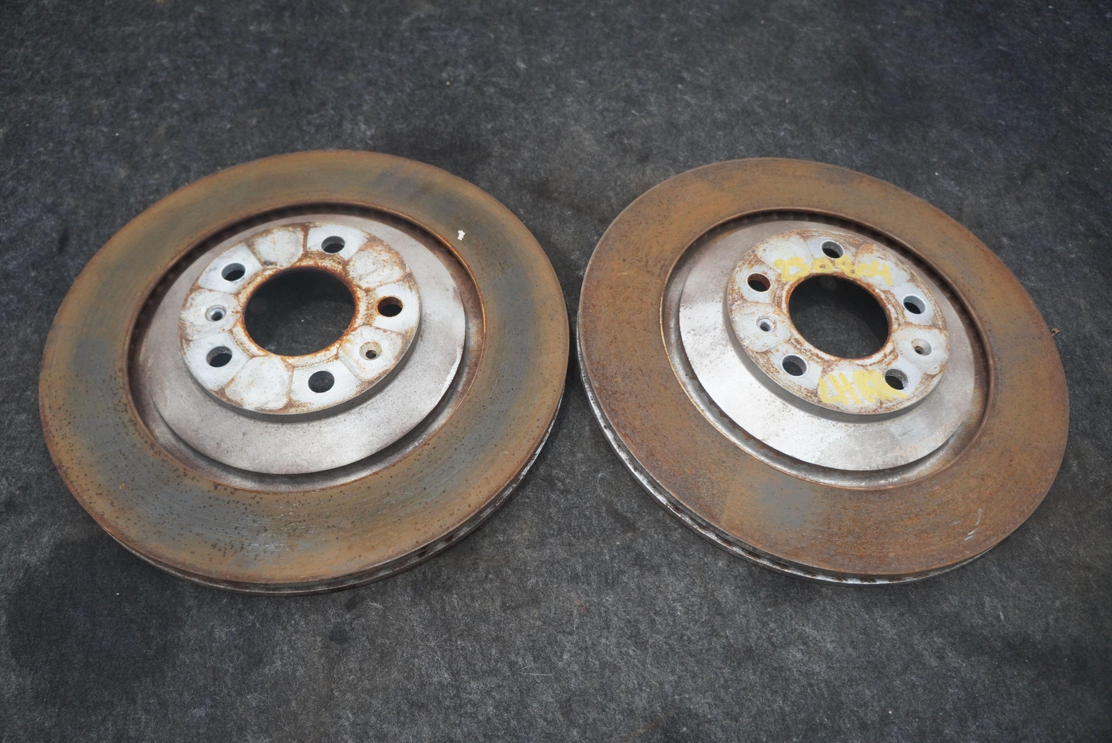 Set 2 Rear Left Right Disc Brake Rotor 3W0615601G Bentley Continental GTC 2016