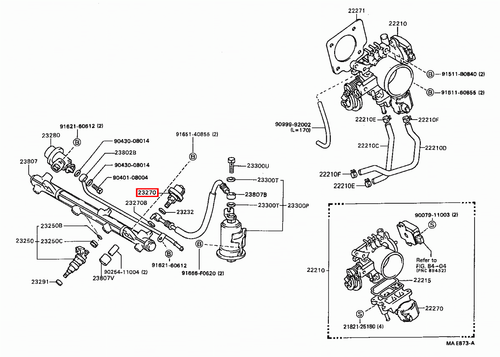 Genuine LandCruiser 105 Series 1FZ 4.5 Petrol Fuel Pressure Pulsation Damper - Picture 20 of 20