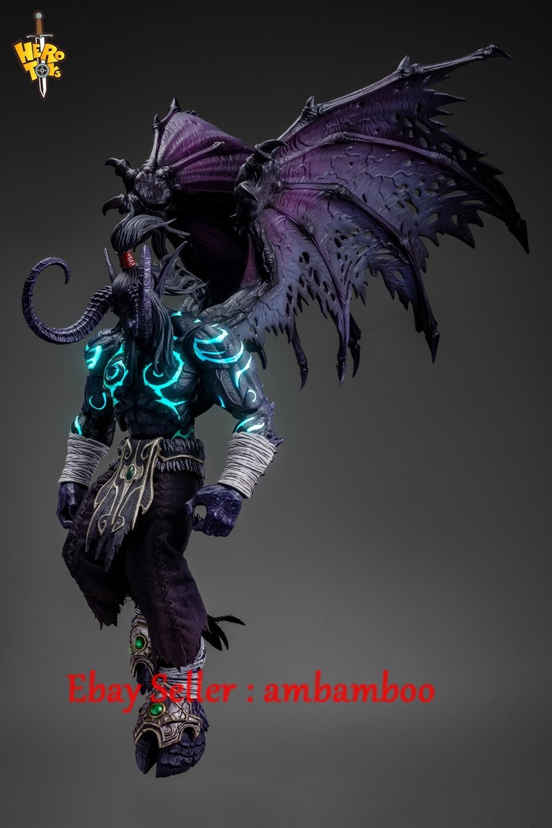 ゲームキャラクター Hero toys Illidan Black Devil Hero Toys Demon Hunter Illidan Black Devil's Version Limited