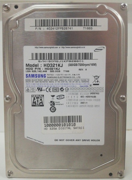 Disco duro HDD (320GB/7200rpm/16MB)