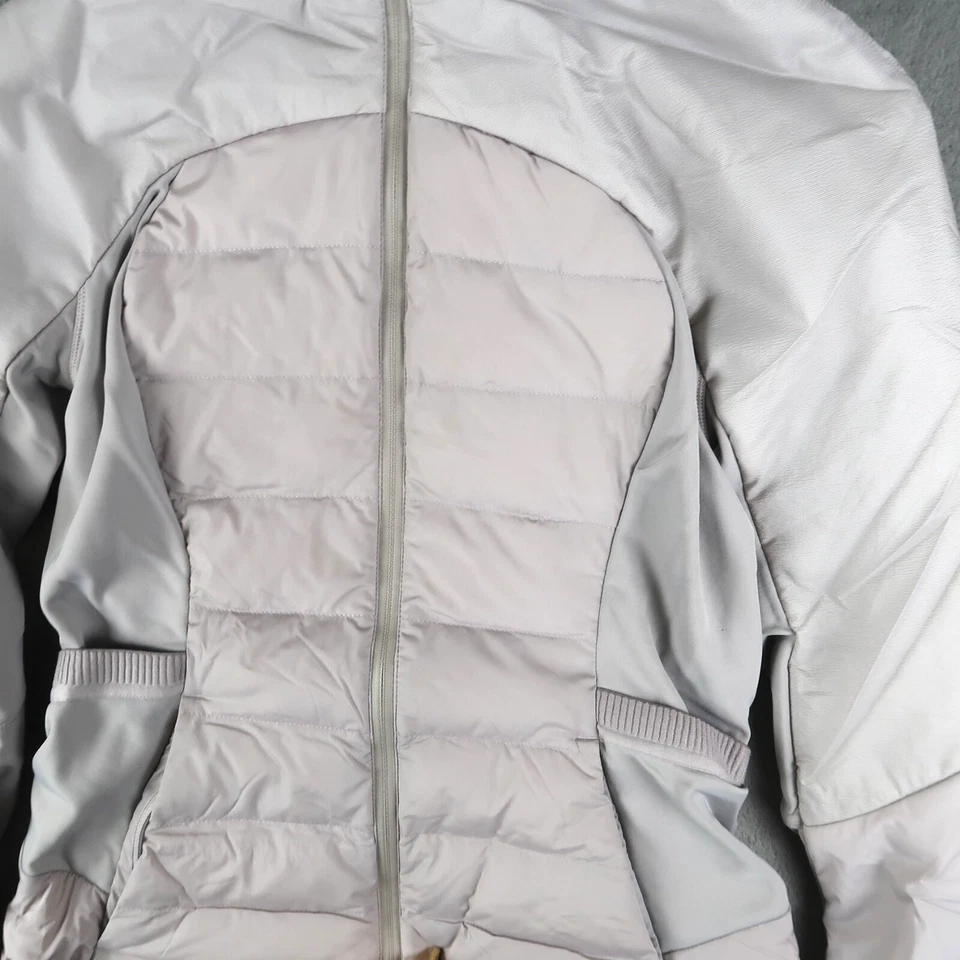 Lululemon вниз для него все куртка пыльный розовый размер 4 женщин пуховик пальто Athletic - Изображение 4 из 4