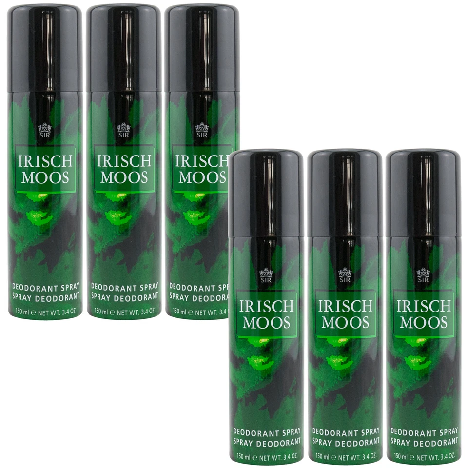 SIR IRISCH MOOS Deodorant Deo Spray 6 x 150ml Mäurer & Wirtz
