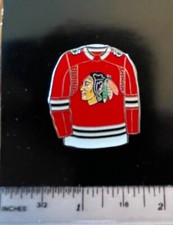 Chicago Blackhawks NHL RED Jersey Logo Lapel Pin Sticky Back
