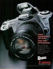 2000 Canon Rebel EOS NASCAR Earnhardt SLR Photography Camera Vintage Print Ad