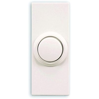 Heath Zenith SL-7393-02 Doorbell Wrls Push-Button Round, White
