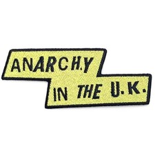 Sex Pistols Anarchy In The UK Logo Woven Sew Or Iron On Patch Official
